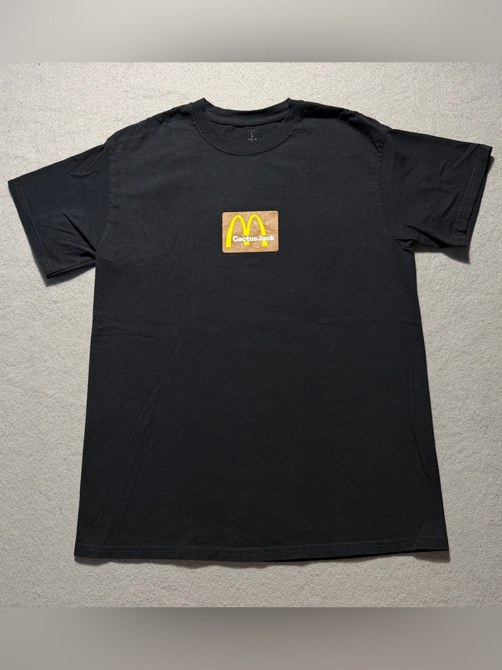 Travis Scott Cactus Jack McDonald’s Black T-Shirt Men’s Medium 2020 Hip Hop